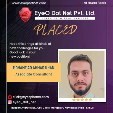 EyeQ Dot Net Job Placement ahmed