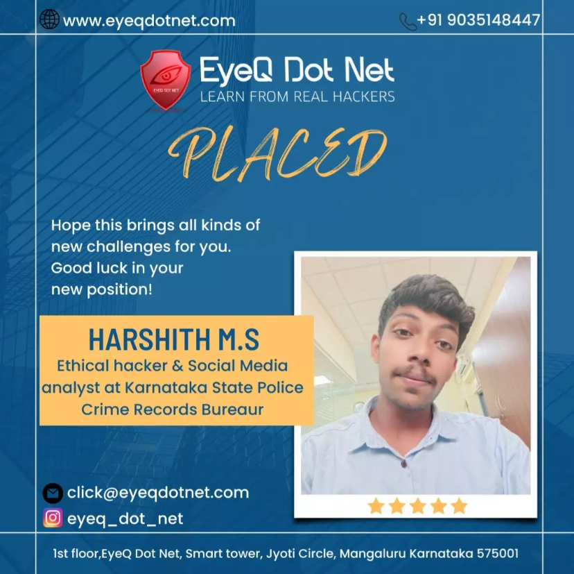 EyeQ Dot Net job oriented cyber security in mangalore