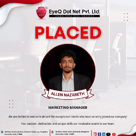 EyeQ Dot Net Job Placement alan