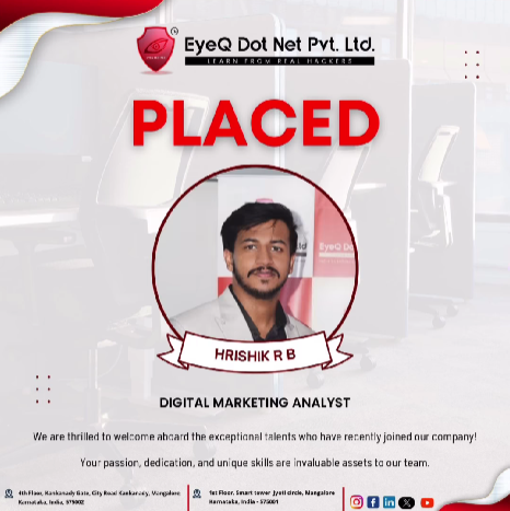 EyeQ Dot Net Job Placement hrishik