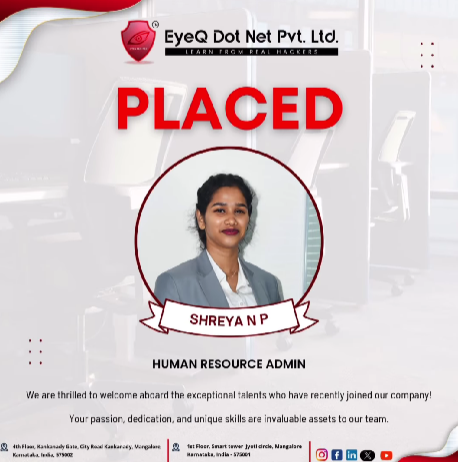 EyeQ Dot Net Job Placement shreya